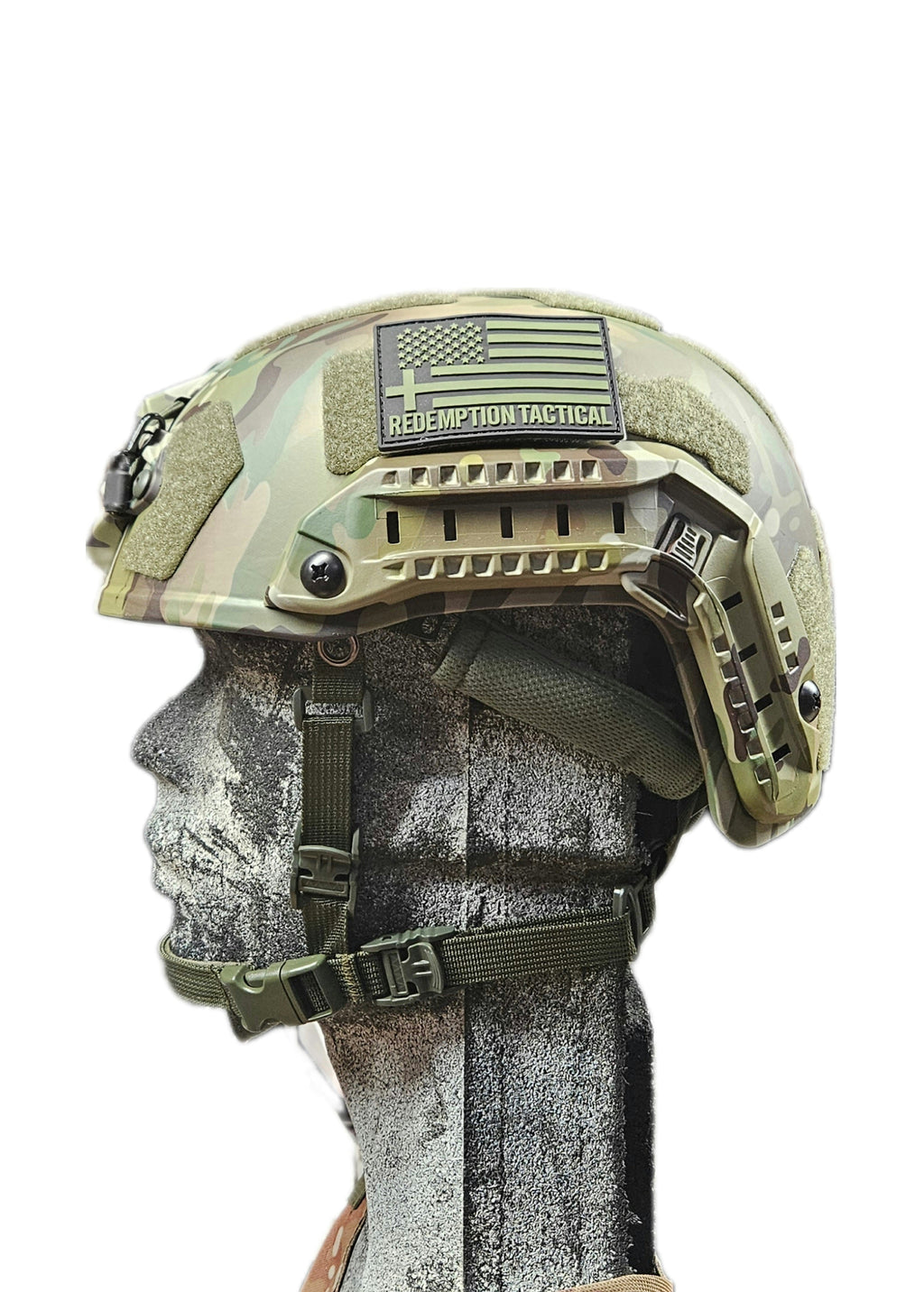 Ballistic Helmet RT2 High Cut Helmet: Tested to LEVEL IIIA (Included Arc Rails, Padding, Straps)