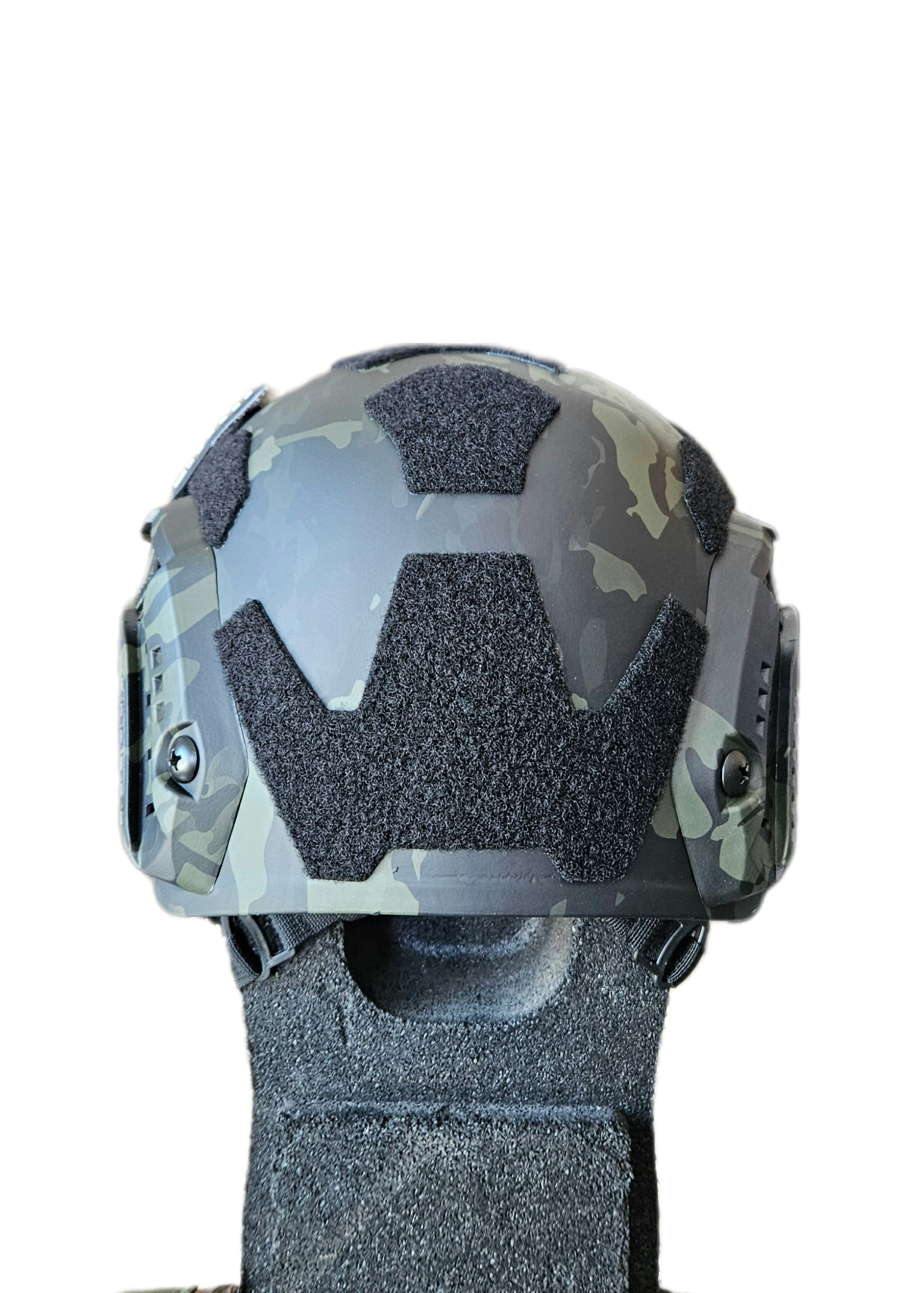 Ballistic Helmet RT2 High Cut Helmet: Tested to LEVEL IIIA (Included Arc Rails, Padding, Straps)